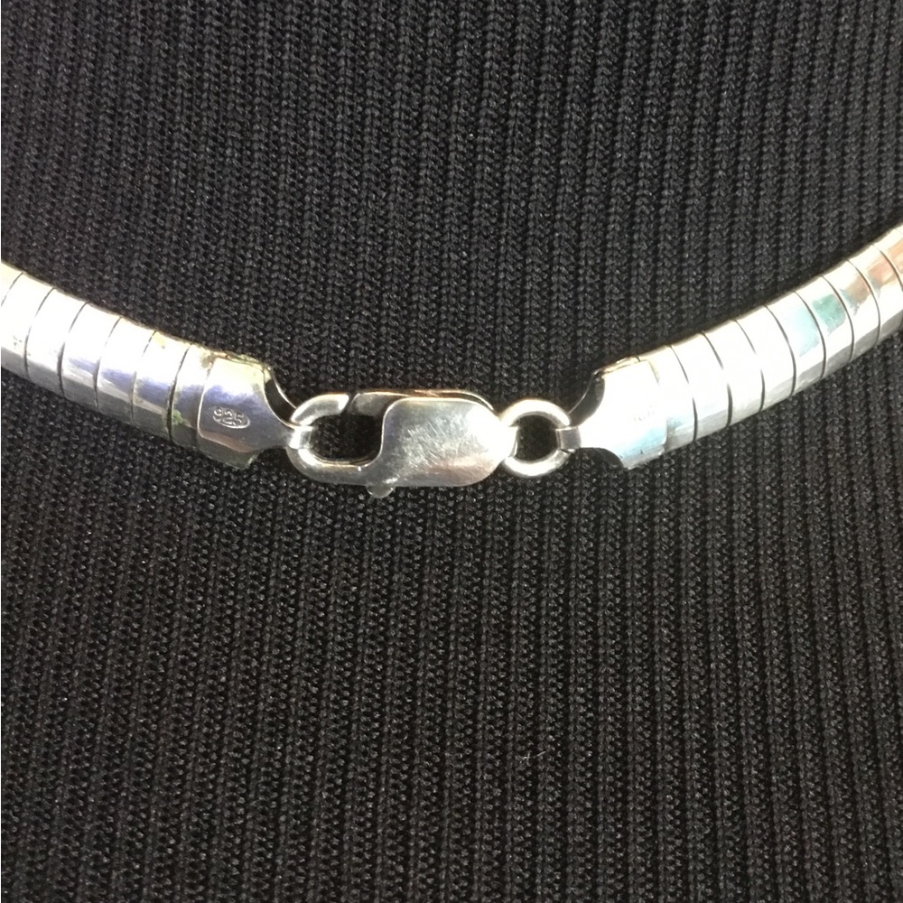 Vintage 925 Sterling Silver Necklace Italy Vtg - Picture 3 of 15